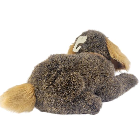 14" Realistic Brown Dog Plush Long Ears Collectors Choice TB Toy Trading - Picture 4 of 14